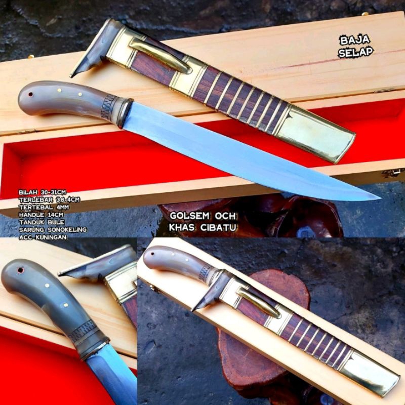 PISAU SEMBELIH KHAS CIBATU BAJA SLAP PREMIUM SUPER TAJAM