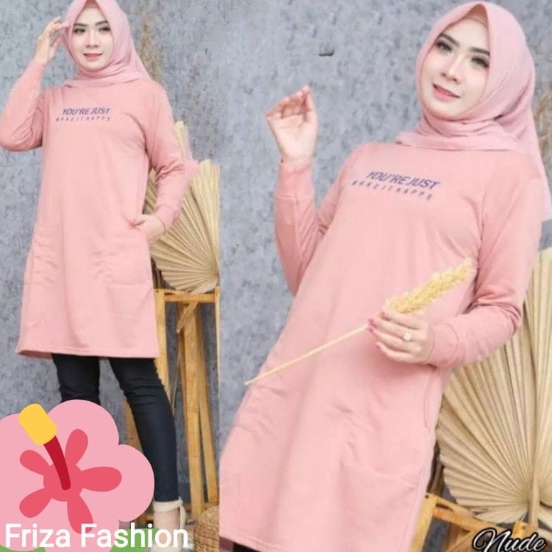 Untuk Anda BAJU TUNIK MUSLIMAH TERBARU  BAJU TUNIK BAHAN KAOS BABYTERRY