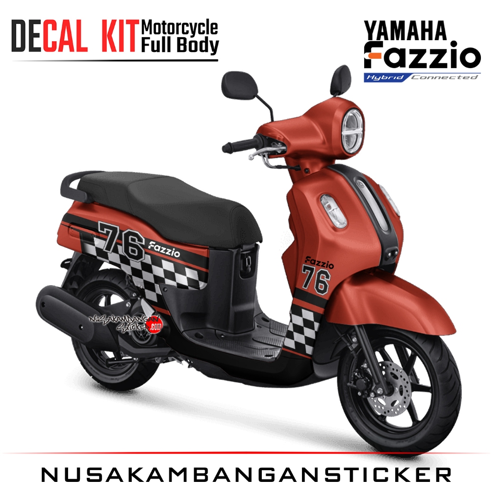 Decal Sticker Kit Fazzio Brown Modifikasi