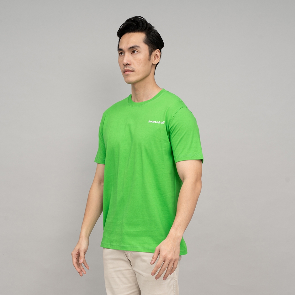 Houseofcuff T-shirt Kaos Polos Pendek Hijau Terang Tersedia Size S-4XL