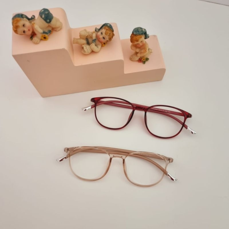 Kacamata Lentur [PLUS/ CYLINDER/ MINUS /NORMAL] Frame Kotak Kecil Cocok Untuk Pria Dan Wanita 5004