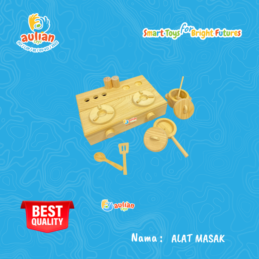 ALAT MASAK/MAINAN KAYU/ MAINAN EDUKASI/ ALAT PERAGA EDUKASI/ MAINAN MENTESSORI