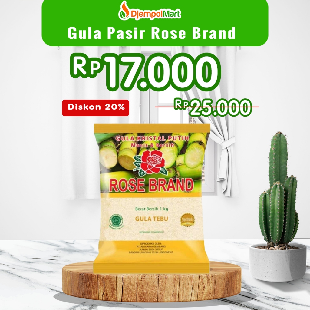 

Gula Putih Rose Brand 1Kg