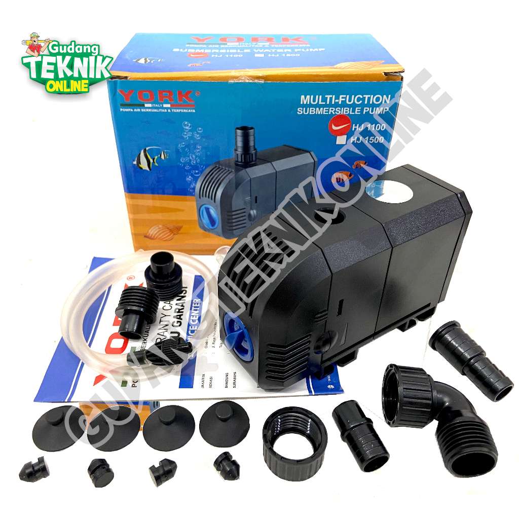 Pompa Celub Akuarium YORK HJ-1100 Pompa Air Aquarium Celup HJ 1100 - Submersible Pump Water YORK 110