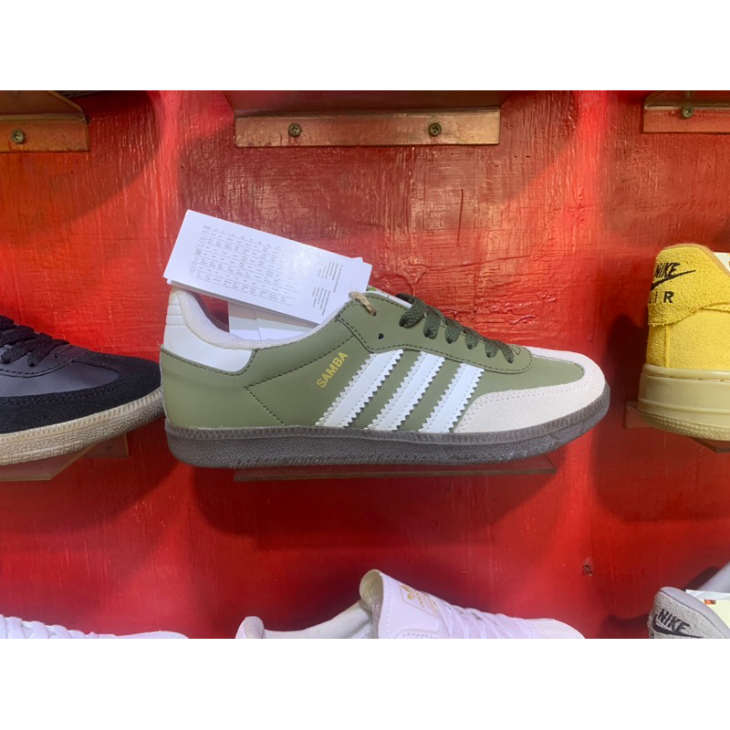Sepatu Casual Adidas Samba OG Hijau Olive/green olive original full tag with box