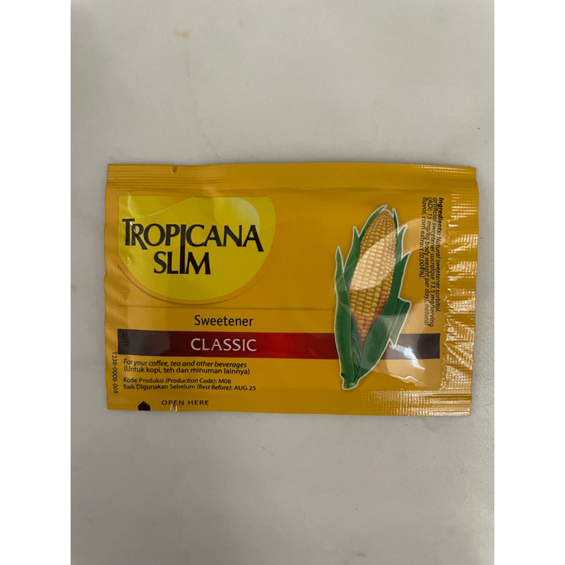 

Tropicana Slim Classic Eceran per Sachet 2.5 gr
