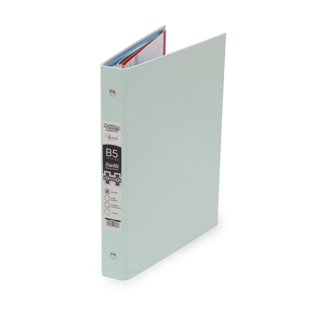 

Stationery Central-Bantex B5 PP Multi-Ring Binder 26 Hole