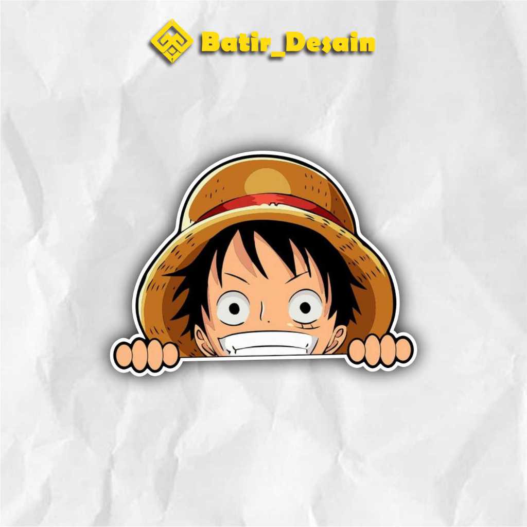 

Sticker Anime Luffy One Piece Sticker Aksesoris case hp & Laptop ukuran 7 cm