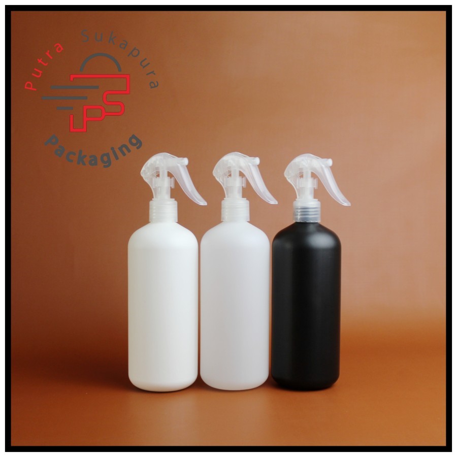 botol spray triger 500ml hdpe/botol triger 500ml/triger natural itd neck 24