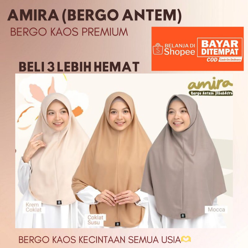JILBAB AFRA / ARFA JILBAB KASO SEKOLAH HARIAN - Amira Antem Size Xl