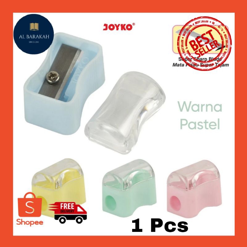 

1 Pcs !!! Rautan Serutan Sharpener Joyko SP-362PTL / Peruncing / Rautan pastel