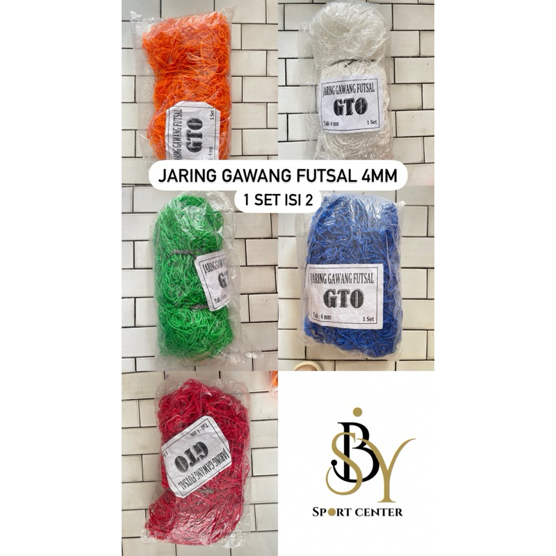 [LOKAL] Jaring Gawang Futsal 4MM GTO isi 2 TEBEL BAGUS