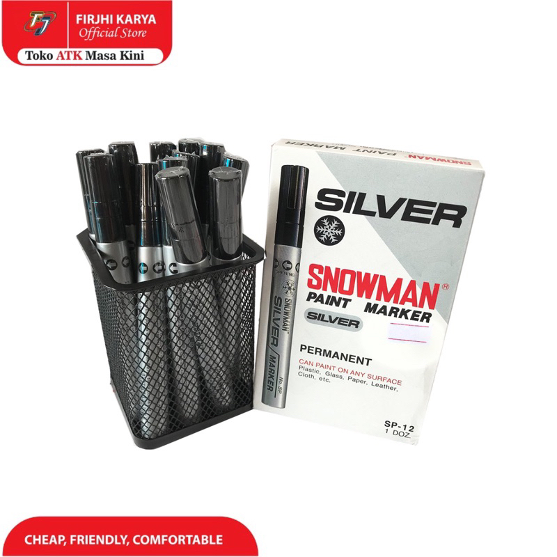 Spidol Silver Permanen - Snowman