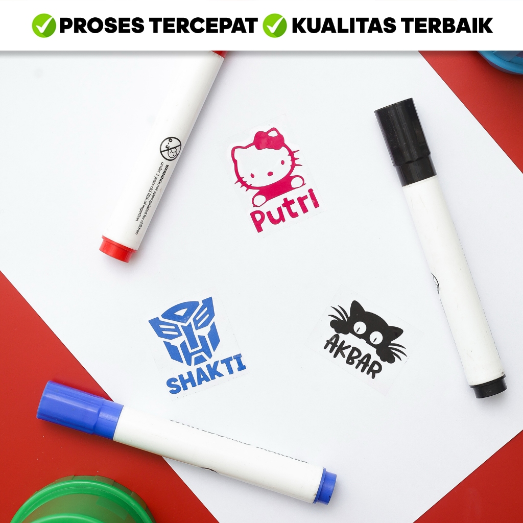 

Stiker Nama Cutting Gambar di Atas, Bahan Scotlite Reflective Ukuran 3x4cm