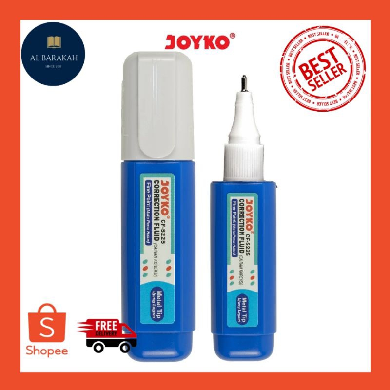 

Correction Fluid Joyko CF-S225 Cairan Koreksi Penghapus Cair Joyko CF-S225 / Tipe-X joyko / Correction fluid / Penghapus pena