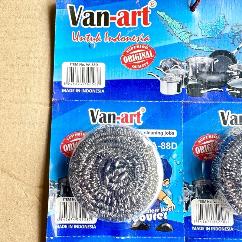 1PCS Gosok Panci Stainless Van Art