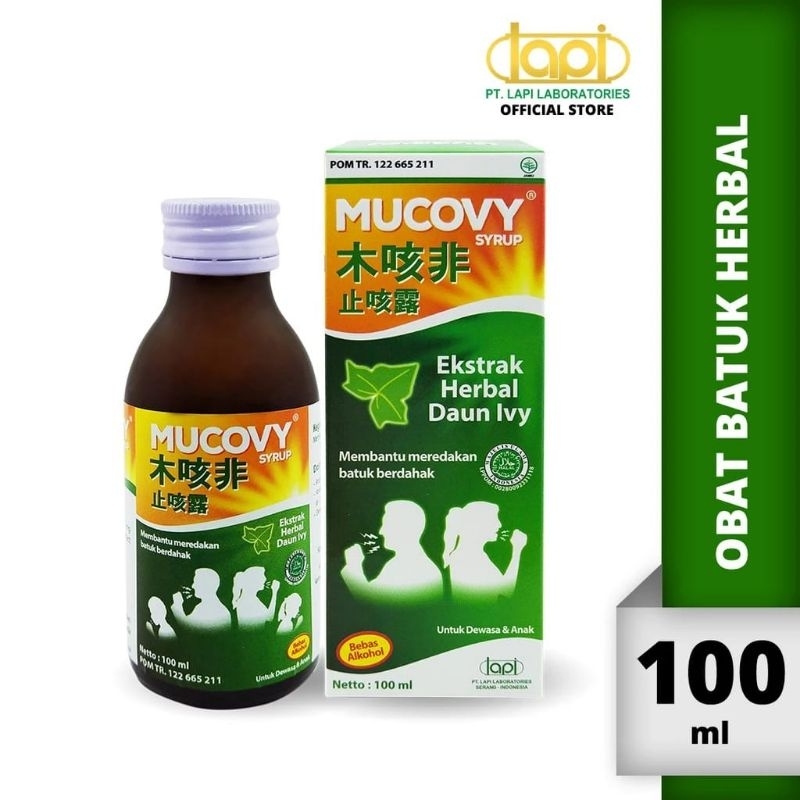 Mucovy Obat Batuk Herbal Ibu hamil menyusui dan anak sirup