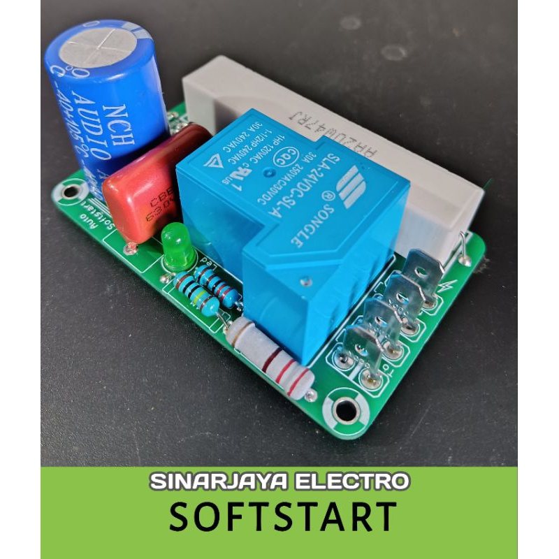 Softstart power amplifier anti jeglek anti trip