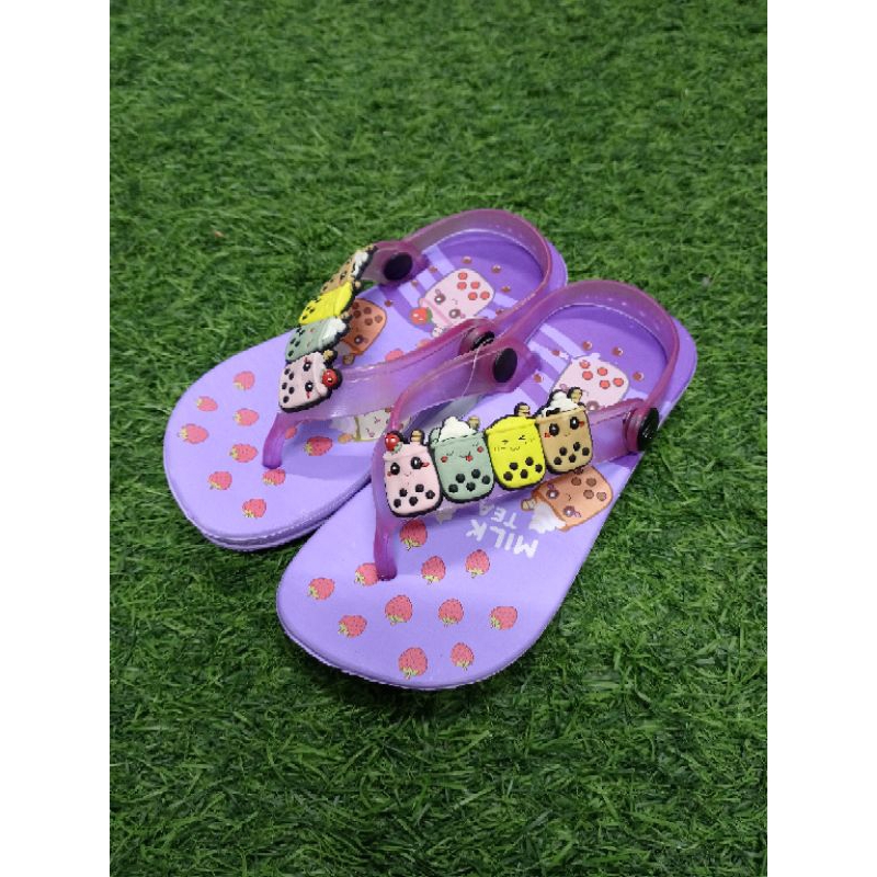 Sandal Anak Dulux M 393 (BB) Uk/ Sandal Jepit Anak Motif Boba / Sandal Jepit Anak Tali Belakang / Sa