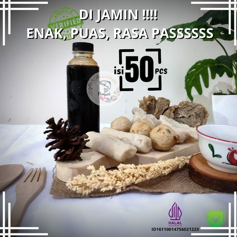 

pempek renay empek empek palembang asli paket B isi 50 pcs dan cuko premium