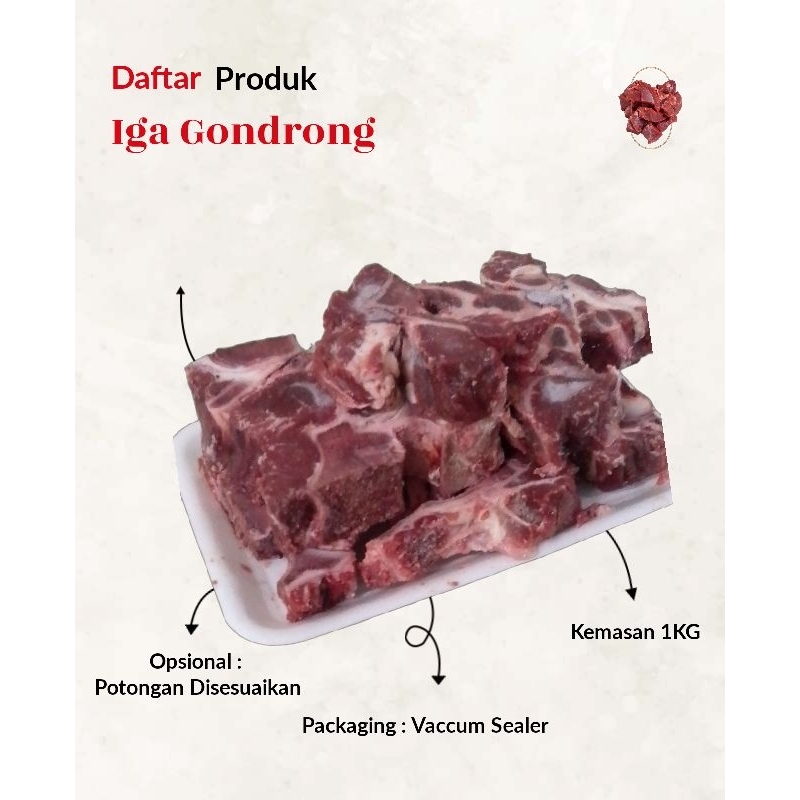 

Iga Gondrong Premium 1KG by dagingimpor.id