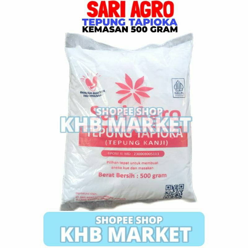 

Tepung Tapioka 500 Gram Merk Sari Agro