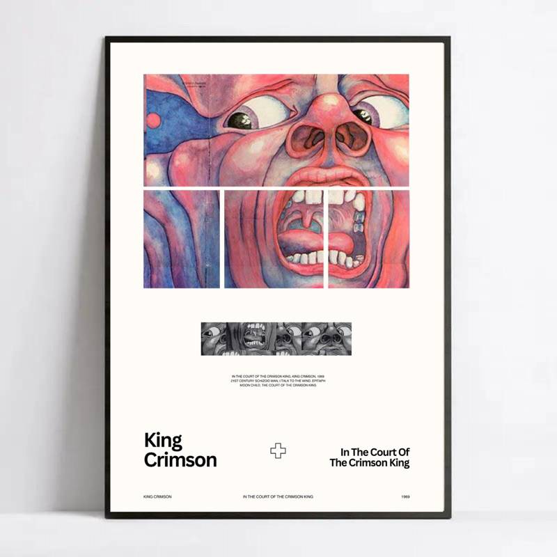 Poster Frame - King Crimson - In The Court Of The Crimson King