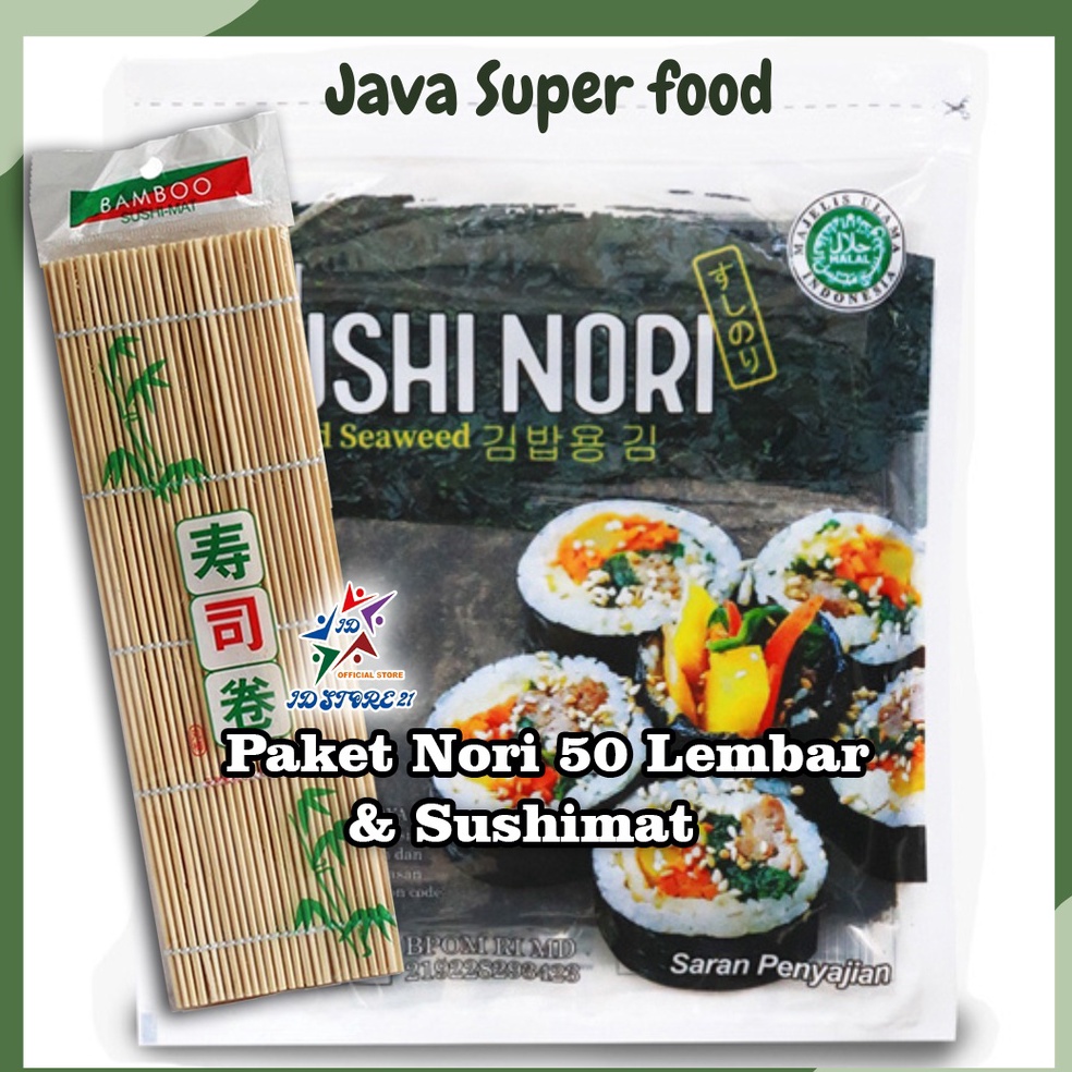 

FREE ONGKIR JAVA Sushi Nori Kimbab 5 Lembar Halal MUI Nori Gimbab Import Lembar Rumput Laut