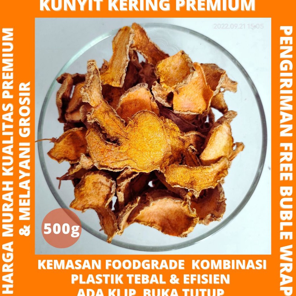 

FREE ONGKIR kunyit kering rajang 5g