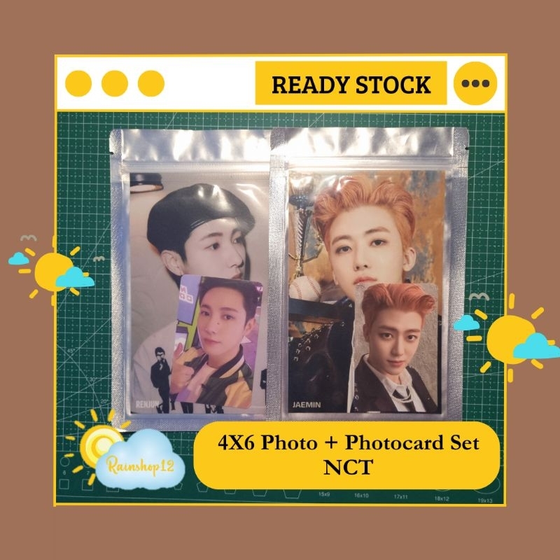 [READY STOCK] NCT Dream 4x6 Photo + Photocard Set Renjun Jaemin Glitch Mode Universe