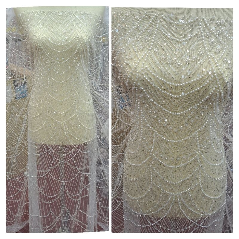 Tile payet soroskin jepang full plus payet mutiara jepang