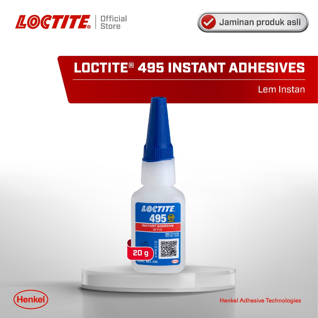 

ucl_gramari - loctite 495 instant adhesives 20g - lem instan serbaguna
