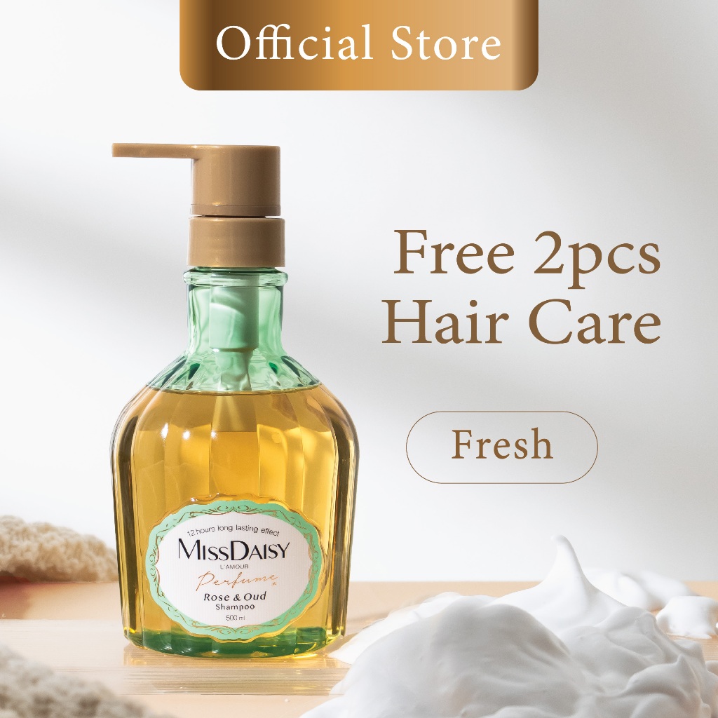 	 MISS DAISY | Rose & Oud | Anti Ketombe | Kering | Rontok | French Perfume Shampoo | BPOM | Gentle Shampoo | 500ml	