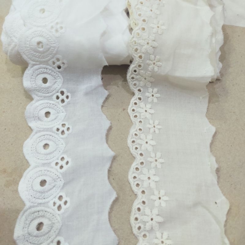 renda katun jepang lebar 6cm
