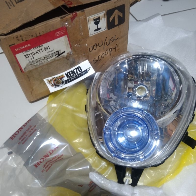 refektor lampu depan Honda Scoopy karbu original