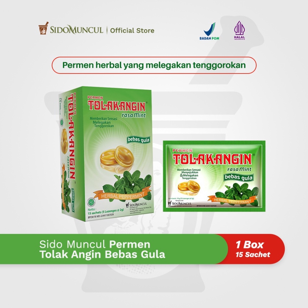 

PENJUALAN CEPATBEST SELLER Sido Muncul Permen Tolak Angin Bebas Gula 15s Tenggorokan Gatal
