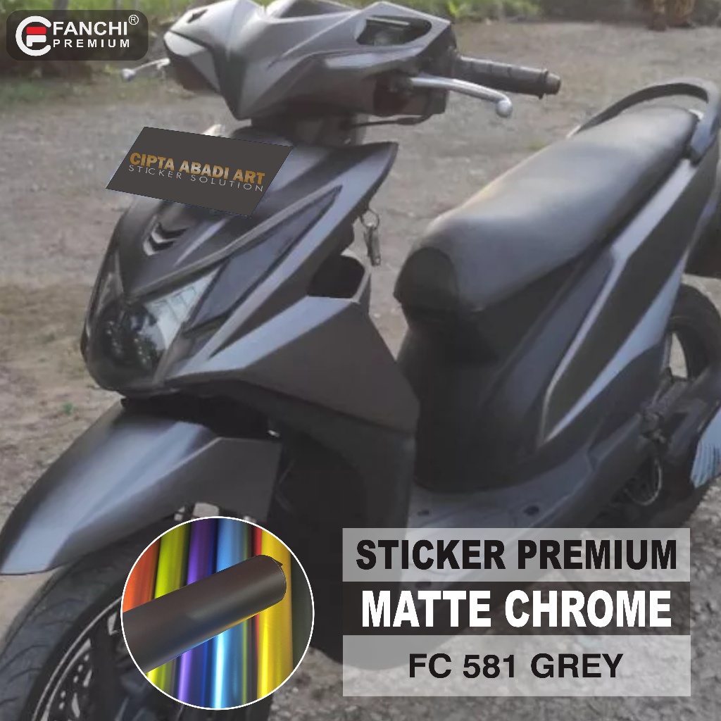 stiker skotlet abu abu satin sticker motor chrome matte scotlet grey doff scotlite matt krom fanci p