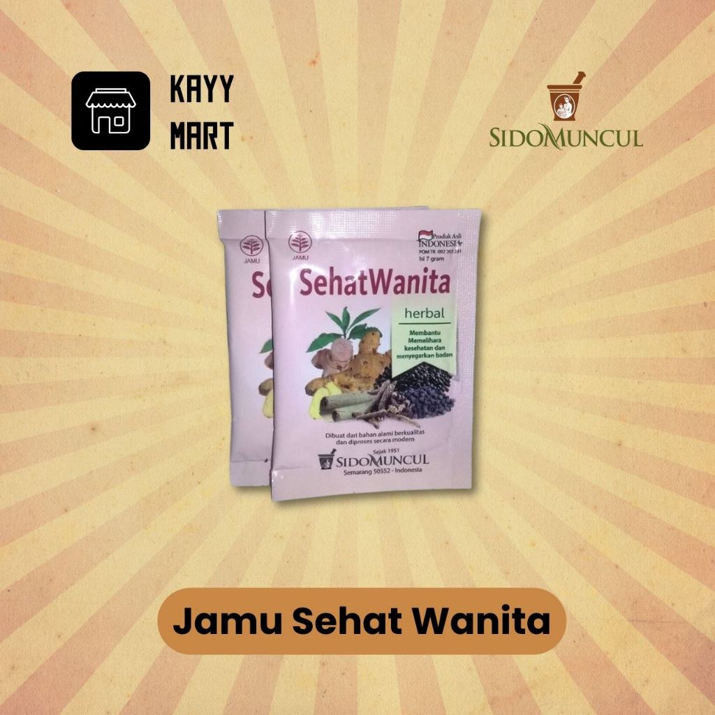 Jamu Sehat Wanita SidoMuncul / JAMU SEHAT WANITA SIDO MUNCUL / MEMELIHARA KESEHATAN WANITA