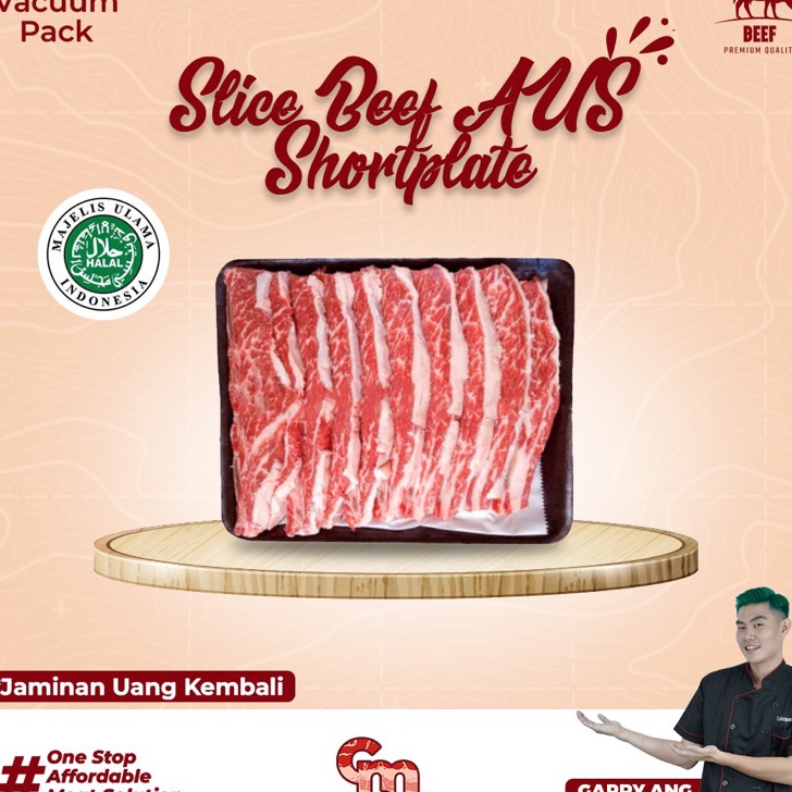 

Ready Stok Slice Beef AUS Shortplate Daging Sei Sukiyaki Yakiniku Yoshinoya