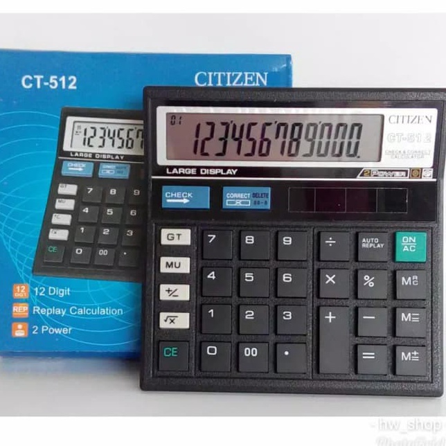 

C6369 Kalkulator Calculator Citizen CT512 12Digit