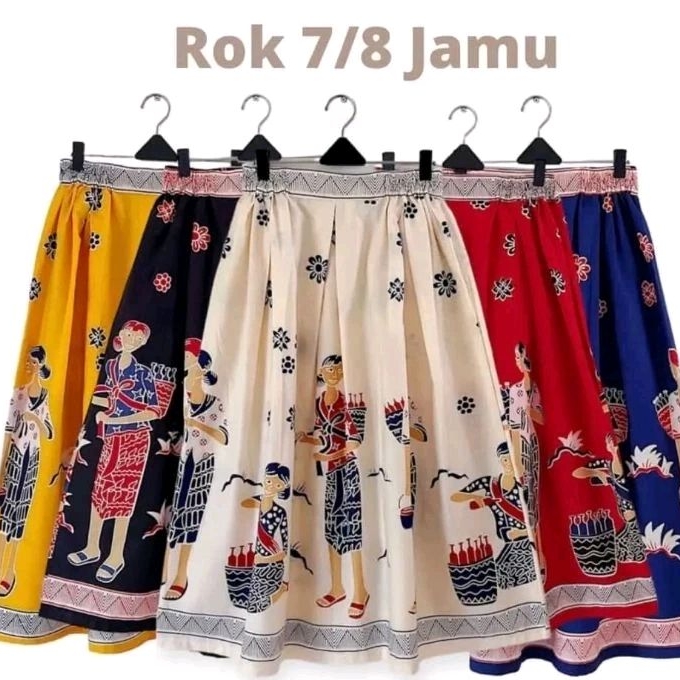ROK batik wanita modern 7/8