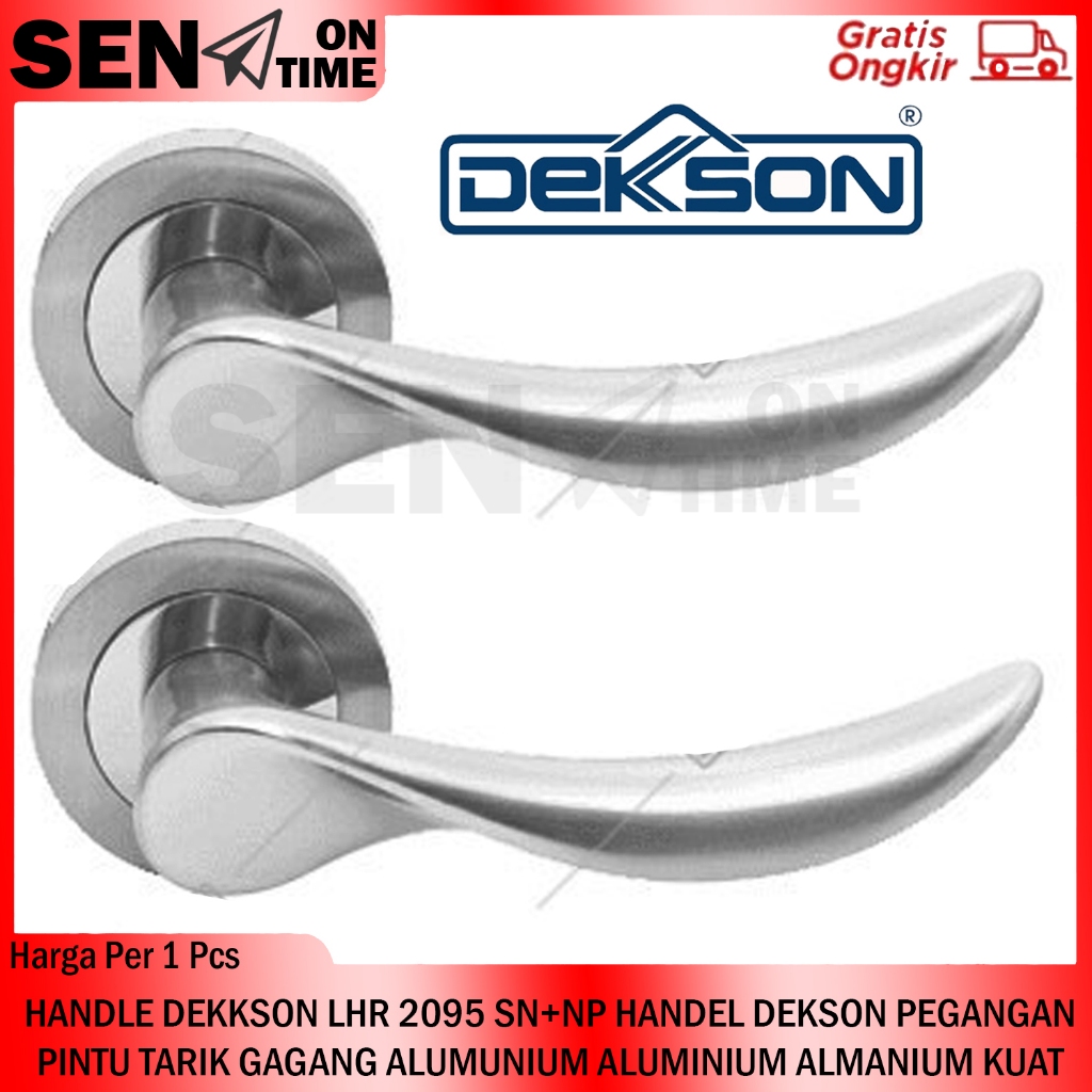 HANDLE DEKKSON LHR 2095 SN+NP HANDEL DEKSON PEGANGAN PINTU TARIK GAGANG ALUMUNIUM ALUMINIUM ALMANIUM