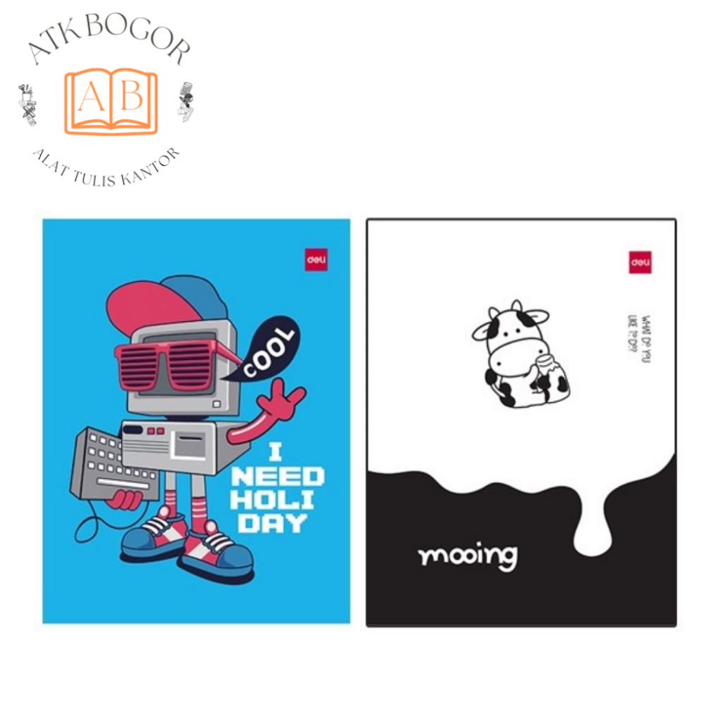 

Buku Tulis Sekolah Deli NA58 58 Lembar - Active Robot / Mooing /