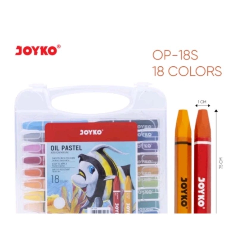

joyko / krayon joyko 12 warna 18 warna 24 warnahexagonal