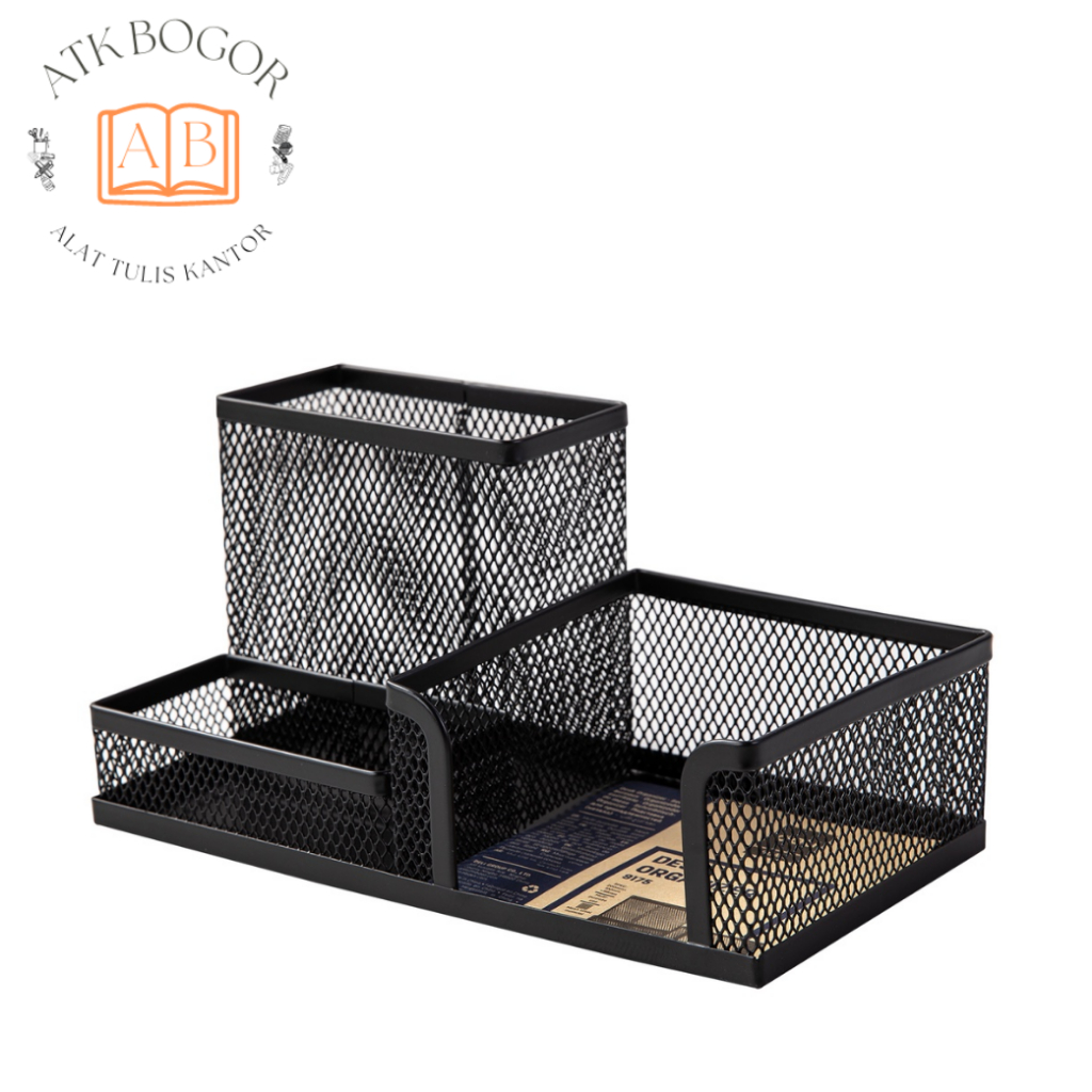 

Tempat Alat Tulis Besi Deli 9175 Desk Organizer Steel Hitam