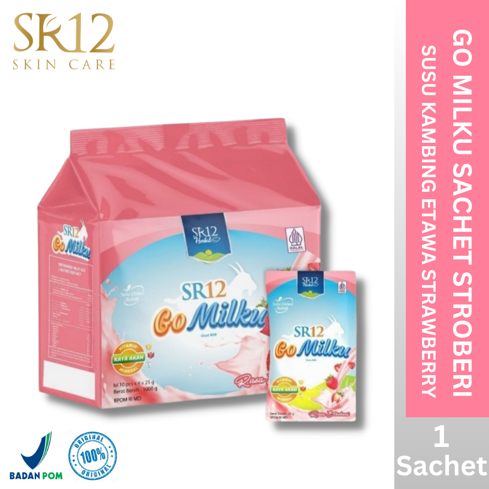 

Go Milku Stroberry SR12 Susu Kemasan Sachet Membantu kecerdasan Anak BPOM