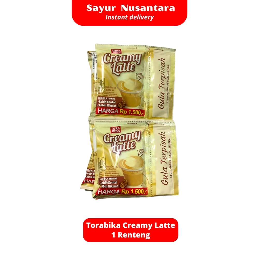 

Kopi Torabika Creamy latte 1 renteng - Sayur Nusantara