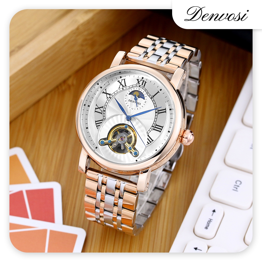 Jam Tangan Denvosi Original Mekanik Otomatis J09 Pria Anti Air Men Watch Waterproof High Class High 