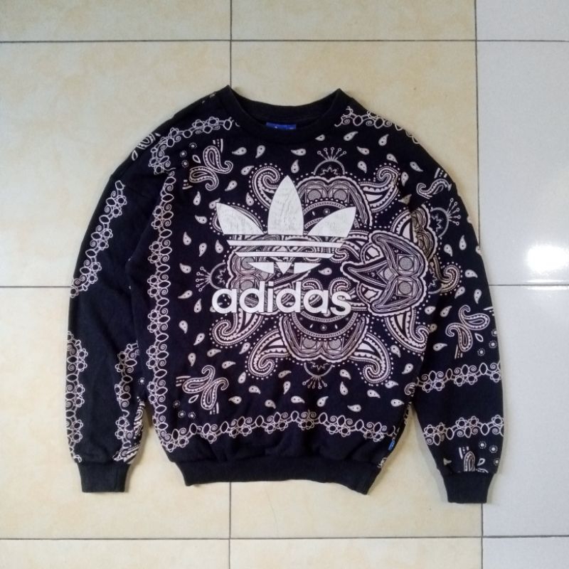 Adidas Paisley Threefoil Crewneck