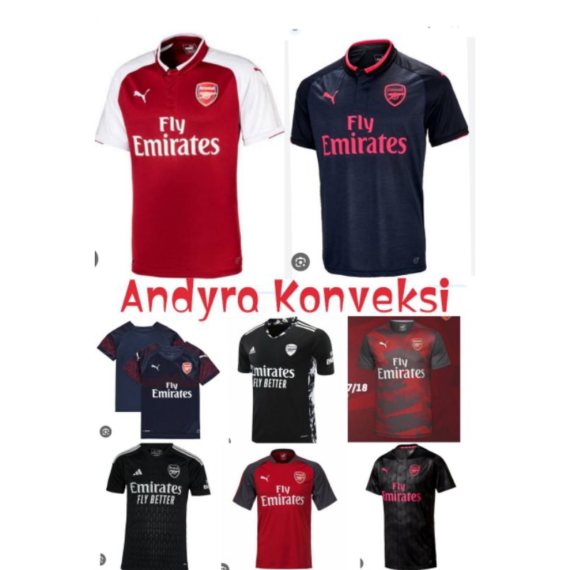 Retro Jersey Arsenal 2017 - FULL PRINTING - Free Custom Name set